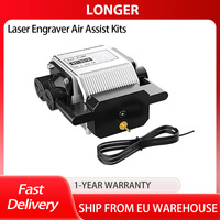 Longer RAY5 20W Laser Engraver Air Assist Kits, 30L/Min Max Air Flow, 16W Max Power, AC 220V 50Hz,0.03 MPa Max Pressure,1/8 inch