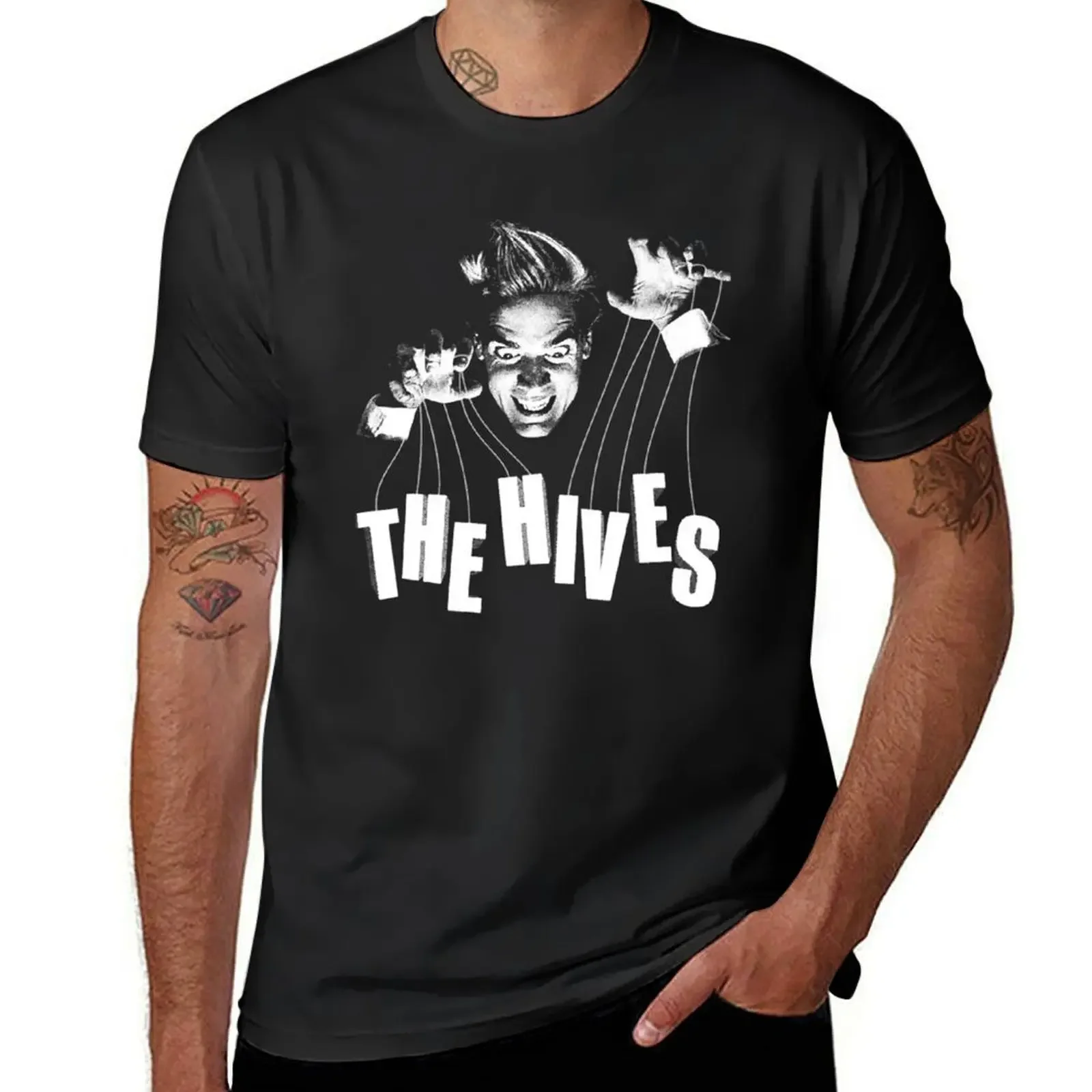 

Винтажная футболка с рисунком The Hives Tour 2020 2021, летние топы, новое издание, мужская футболка