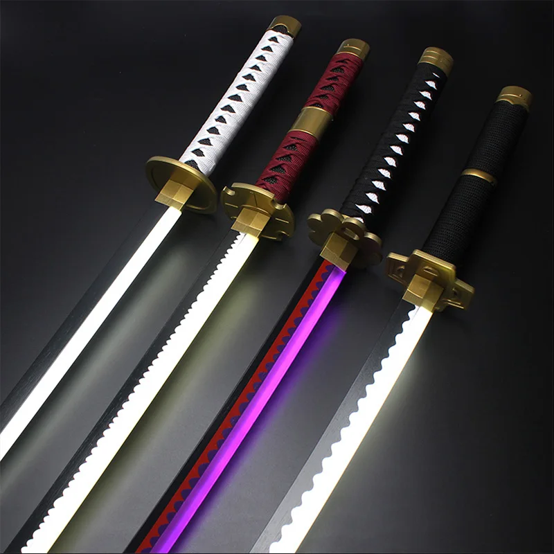 Nouveau LED éclairer Roronoa Zoro Katana épée Yubashiri Sandai kitetsu cadeau d'anniversaire