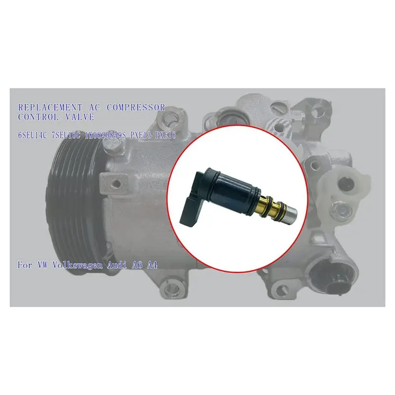 Classic-A/C Compressor Control Solenoid Valve For A4 A6 6SEU14C 7SEU16C 1K0820859S PXE13 PXE16