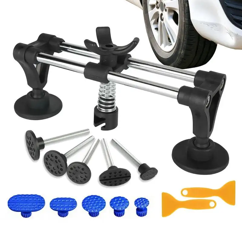 

Auto Dent Repair Kit Adjustable Paint Less Dent Removal Tool Gold Dents Lifter Bridge Puller Vehicles Body Maintenance Supplies