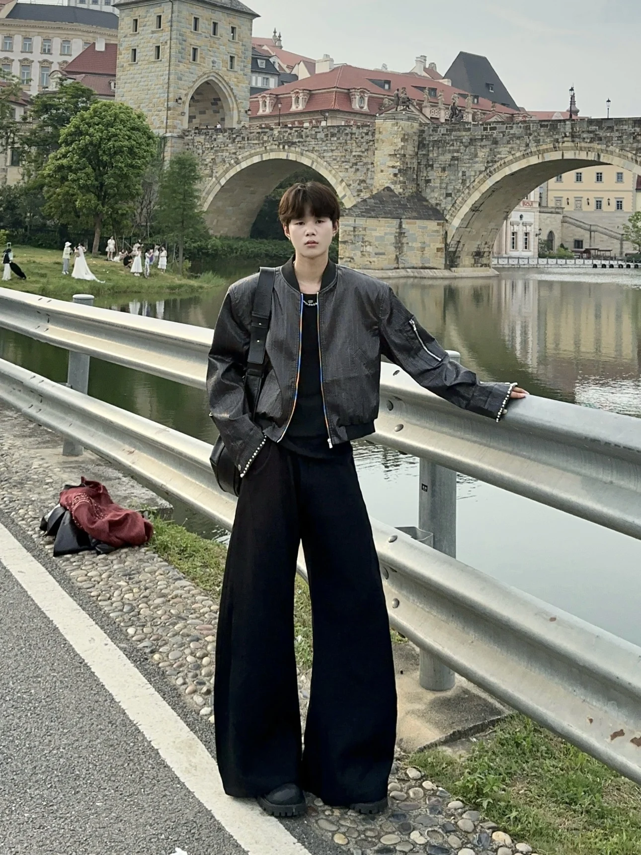 

Cool American Retro Men's Jaet Zipper Loose Fit Cotton Autumn Faion Brand High-End Feelings Street Sle Casual Wear