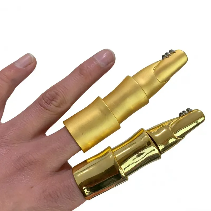 

Vintage Golden Articulated Knuckle Ring Unique Mechanical Moving Finger Ring Adjustable Open Ring