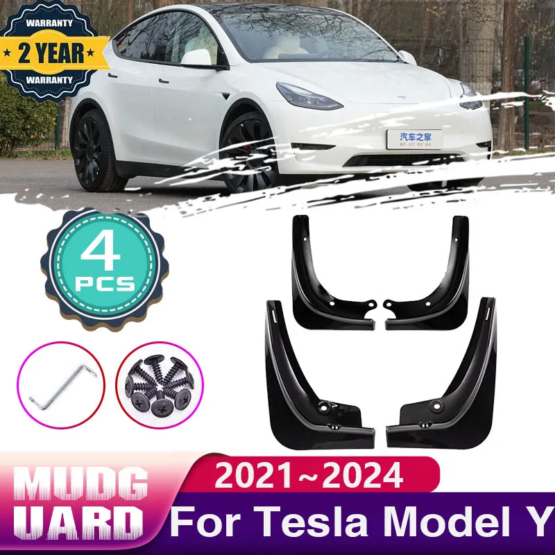 

Аксессуары для Tesla Model Y 2021 2022 2023 2024, автомобильные крылья, брызговики, брызговики переднего колеса, краска для выпечки, брызговики