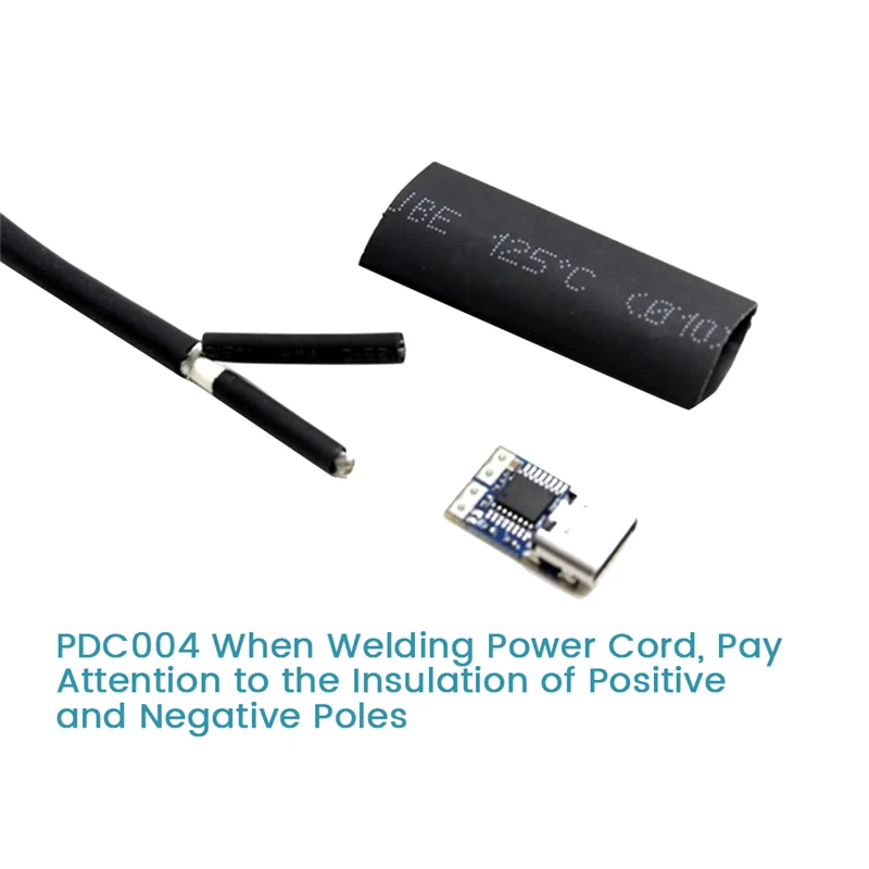 PDC004-PD ล่อโมดูล PD23.0ไปยัง DC DC สายต่อขยาย QC4อุปกรณ์ชาร์จ Type-C PD decoy (12V)