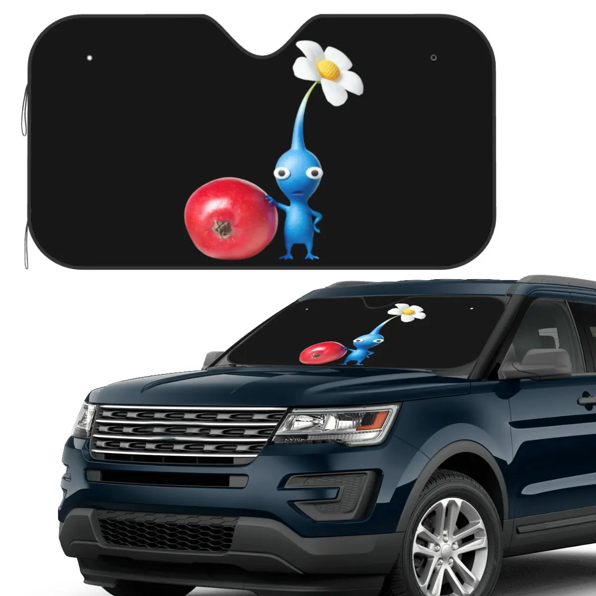 

Солнцезащитный козырек Pikmin, лобовое стекло автомобиля, переднее лобовое стекло, солнцезащитный козырек, аксессуары, чехлы