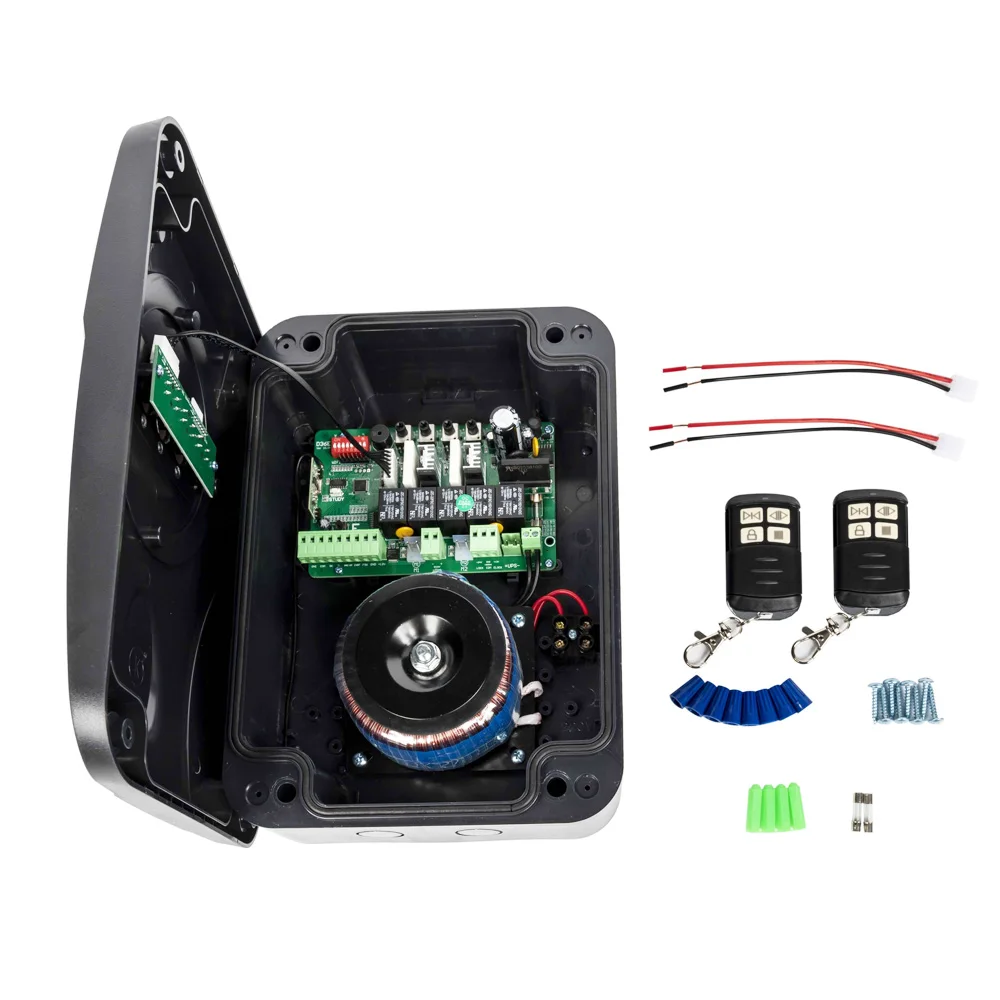 Remote Wifi Control Electric Wheel Automatic Dual Swing Gate Opener Roller Gate Motor Roller Auto Gate Operator Up to 600KGS