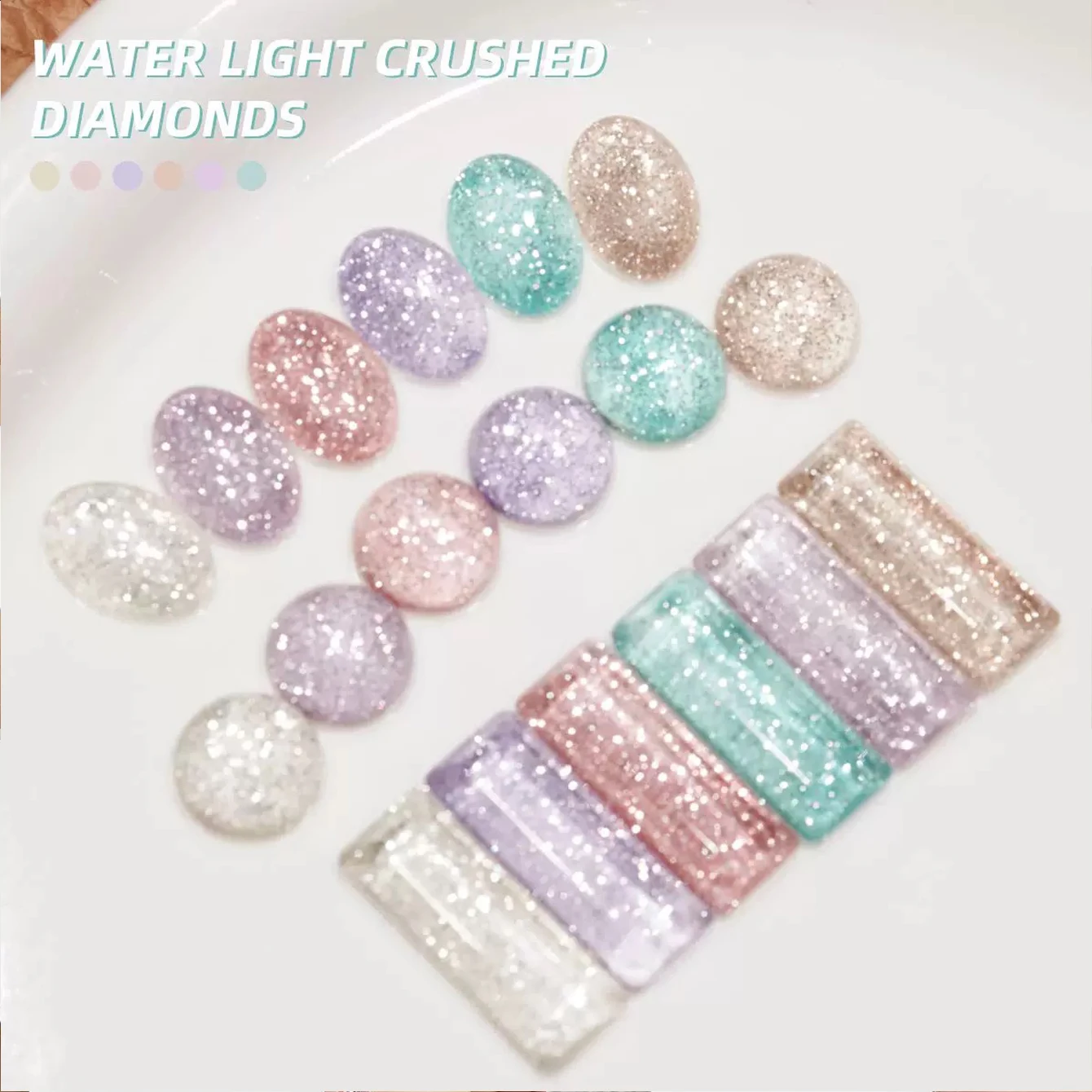 ยาทาเล็บเจล Stardust Crushed ขนาด 12 มล. สี Winter 2025 Ice Sheer Shade ประกายกลิตเตอร์ละเอียดพิเศษ ความเข้มข้นสูง ระยิบระยับดุจเพชรบด สำหรับตกแต่งเล็บ