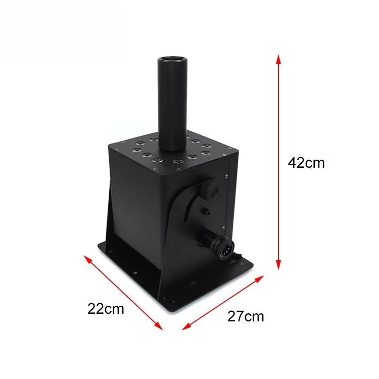 

Многофункциональная машина для создания дымовых эффектов 4-в-1: CLUB CANNON DMX CO2 CRYO JET DELIFX с LED-дисплеем, подключаемая к 1 баллону CO2