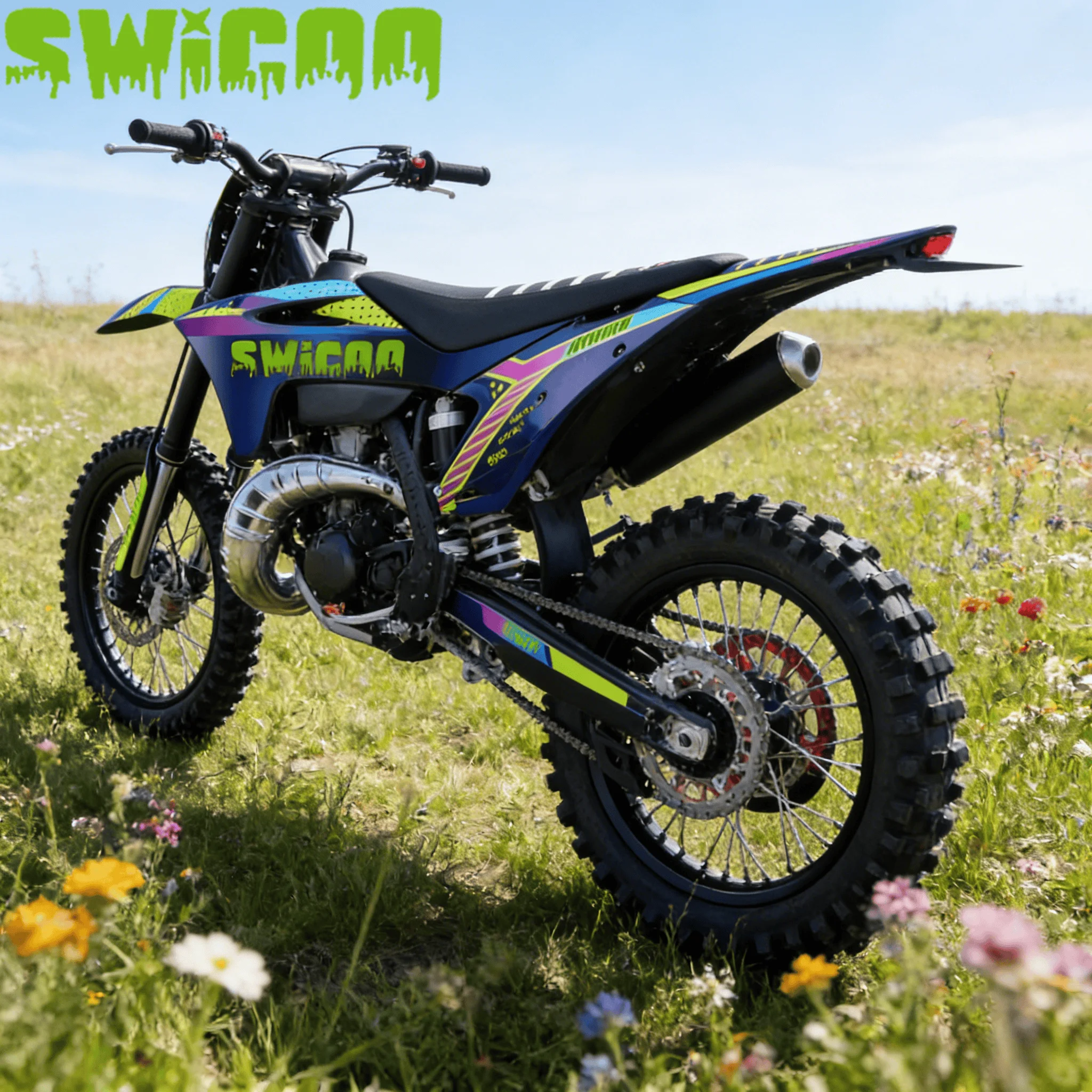 Mini MotoKids MotoSWICOO Powerful Efficient Y8-250 Single Seat Dirt Bike Motorcycle Off-Road Motorcycle Locomotive Suitable Ind