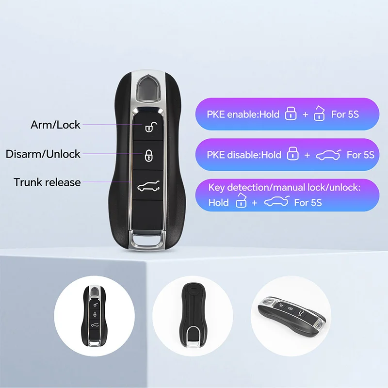 Smart Key replacement Keyless entry system fit for Porsche cars with factory OEM push start button& comfort access