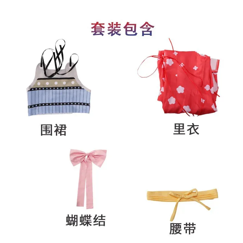 4 pièces Anime Nami Cosplay Fantasia Costume perruque robe adulte femmes hommes déguisement fantaisie tenues femme Halloween carnaval Costume