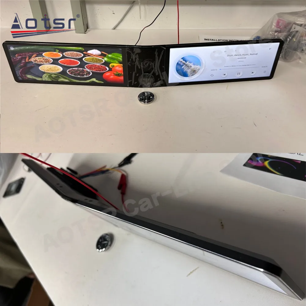 Dual Screen For Volkswagen Tacqua Tacqua X 2019~2023 Android 13 Car Radio Multimedia Player GPS Navi Stereo Receiver Head Unit