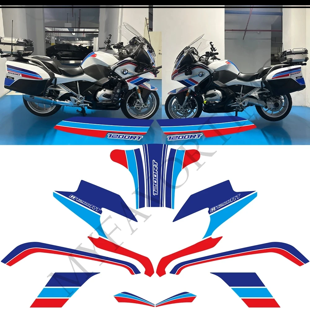 For BMW R1200RT R1200 RT R 1200 Tail Panniers Luggage Cases Trunk Tank Pad Protector Knee Fairing Fender Stickers Decal Kit