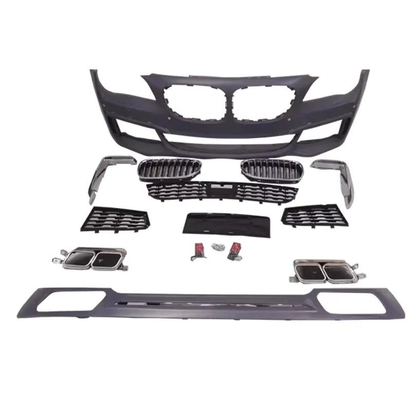 BMWw 7-series 09-12 Model F02 Upgraded New M Grid Front Bumper And Tailpipe Body Kit