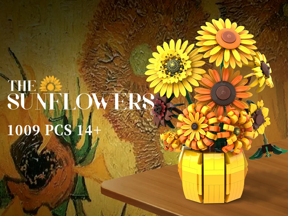 Miniature Tournesol Bleu Vase 1:12 Town Square - Décoration Maison De Poupées Moderne