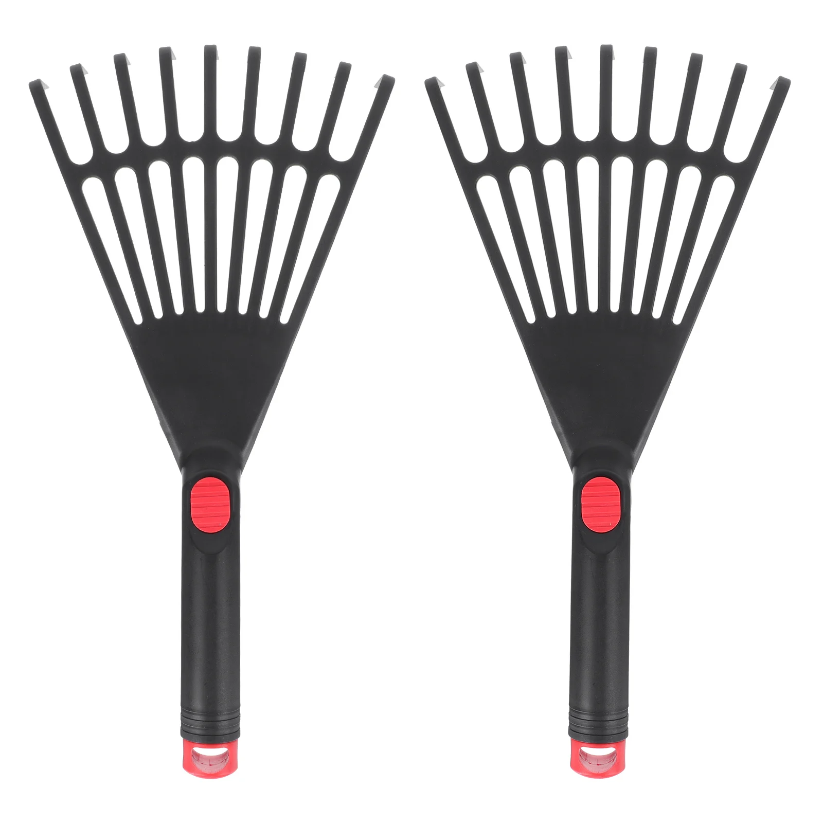 2pcs Gardening Leaf Rake Durable Plastic Hand Tool Cultivator Dead Leaf Plowing Grass Rakes Soil Loosener Wear Resistant