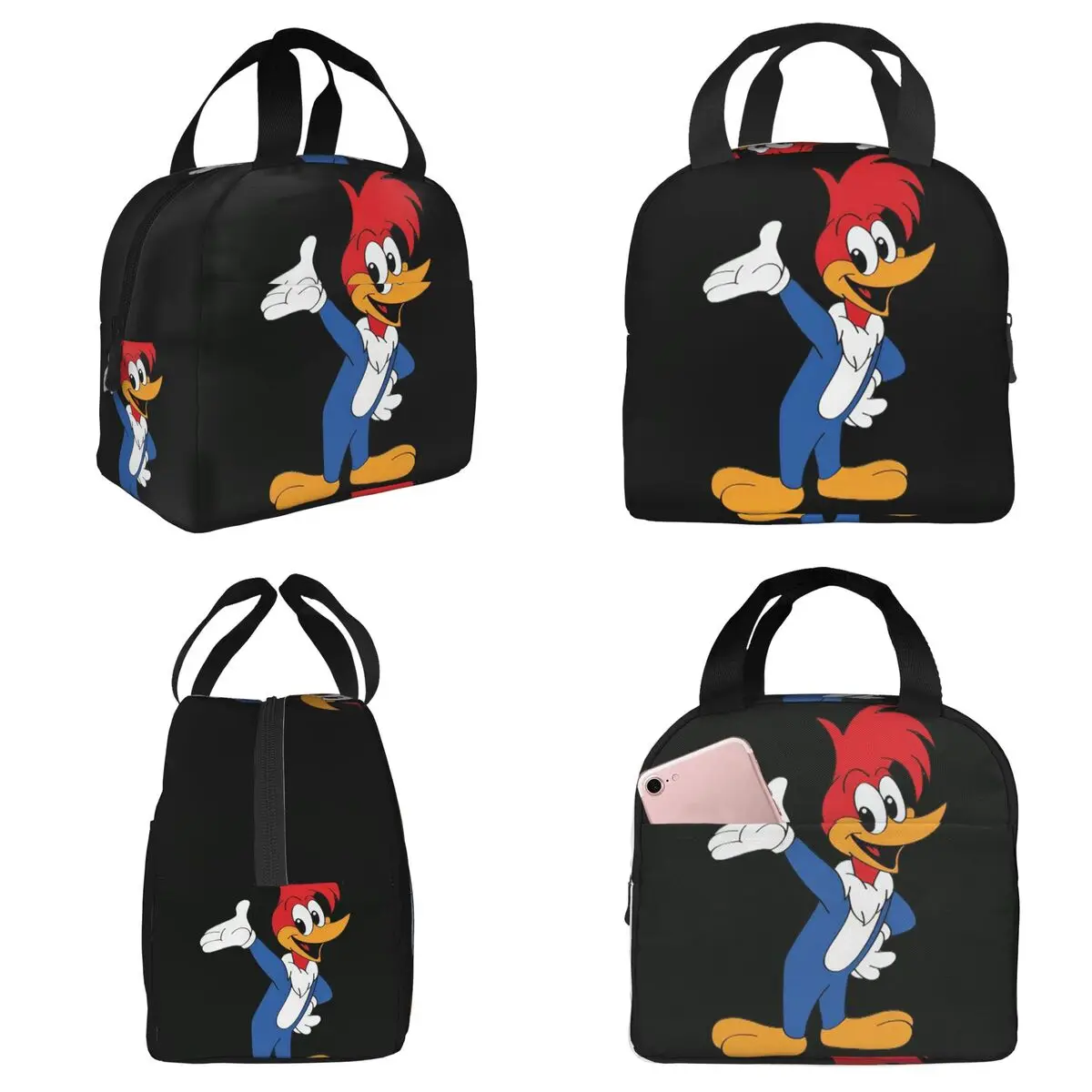 

Термосумка для обедов Woody Woodpecker для женщин, офисная термосумка-холодильник, герметичный контейнер для еды