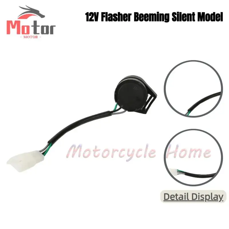 3-Wire 12V Round Motorcycle Turn Signal Flasher Blinker Relay Fit for GY6 50-250cc Scooters Moped ATV 3pin Blinker Relay