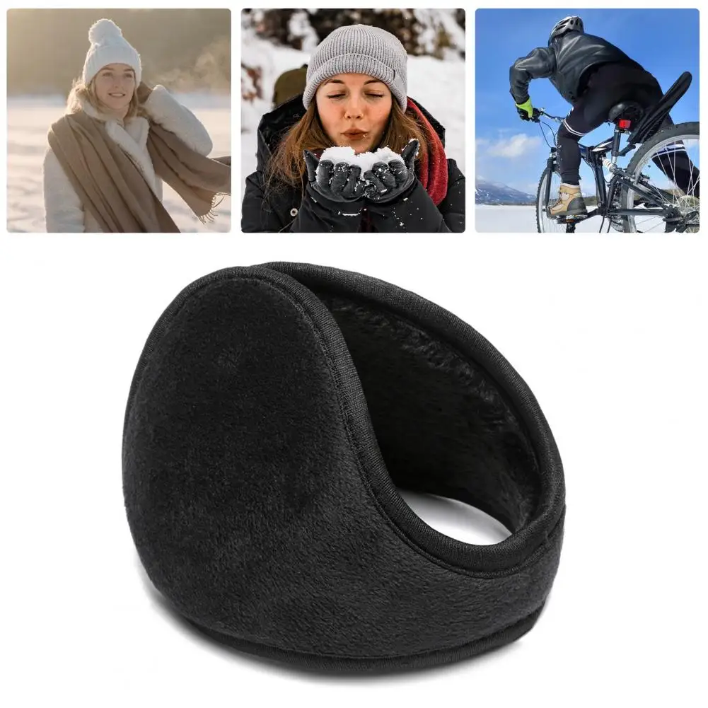 

Winter Earmuffs Velvet Earmuffs Unisex Windproof Riding Earmuffs with Thicken Plush Lining for Men Women for Winter for Outdoor