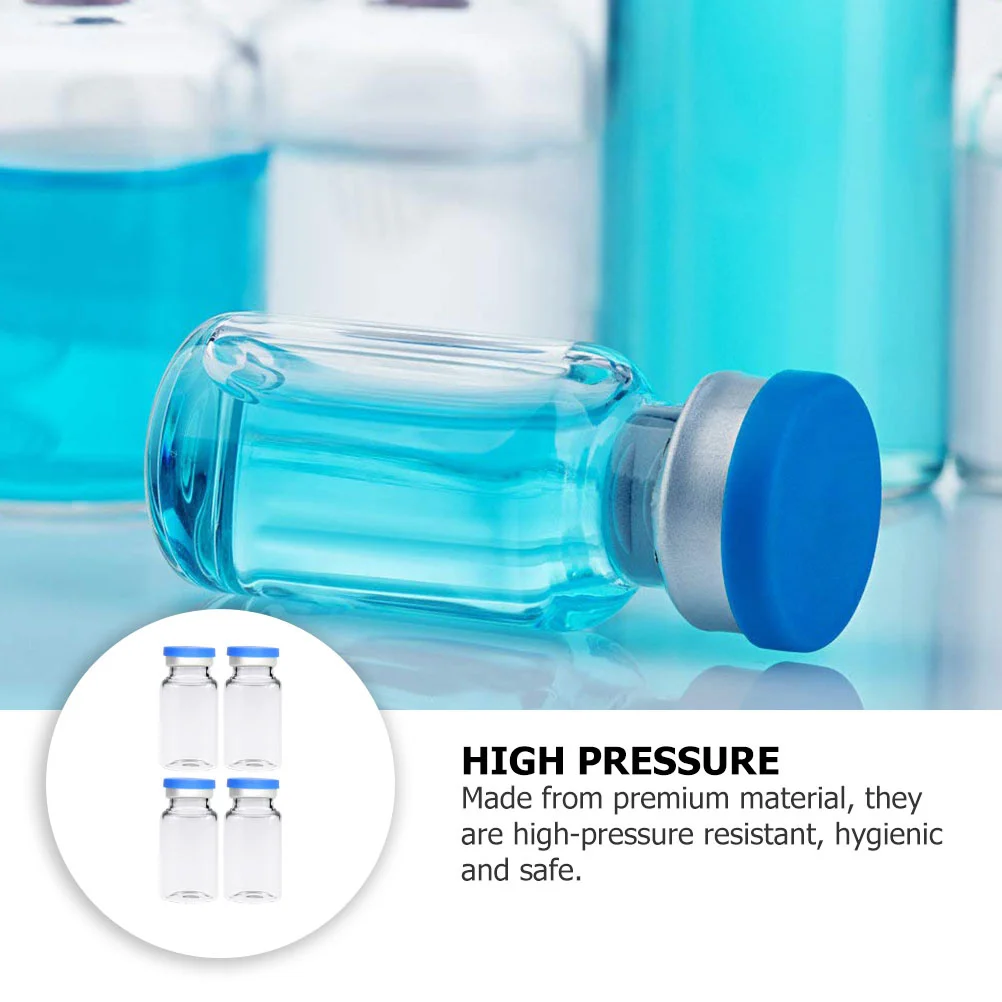 

30Pcs Glass Vial Small Glass Vials 10ml Leak-Proof Stopper Lab Liquid Medicine Dispenser Essential Oil Bottles Refill