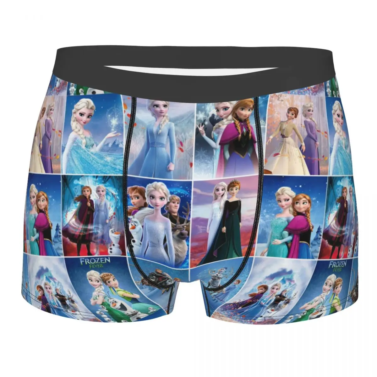 

Male Cool Frozen Princess Elsa Anna Underwear Boxer Briefs Men Breathbale Shorts Underpants