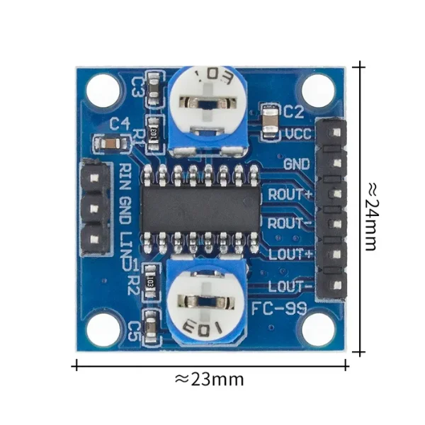 PAM8406 digital amplifier board module with volume potentiometer stereo noiseless 5W*2