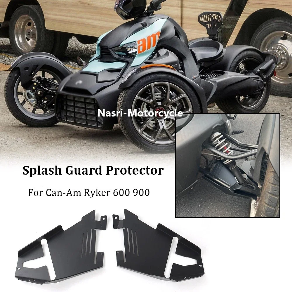 can-am-ryker-sport-600-900-ace-rally-2018-2025用-オートバイ-サイドスキッドプレート-フレーム-エンジンガード-シャーシプロテクター-カバー-ブラック