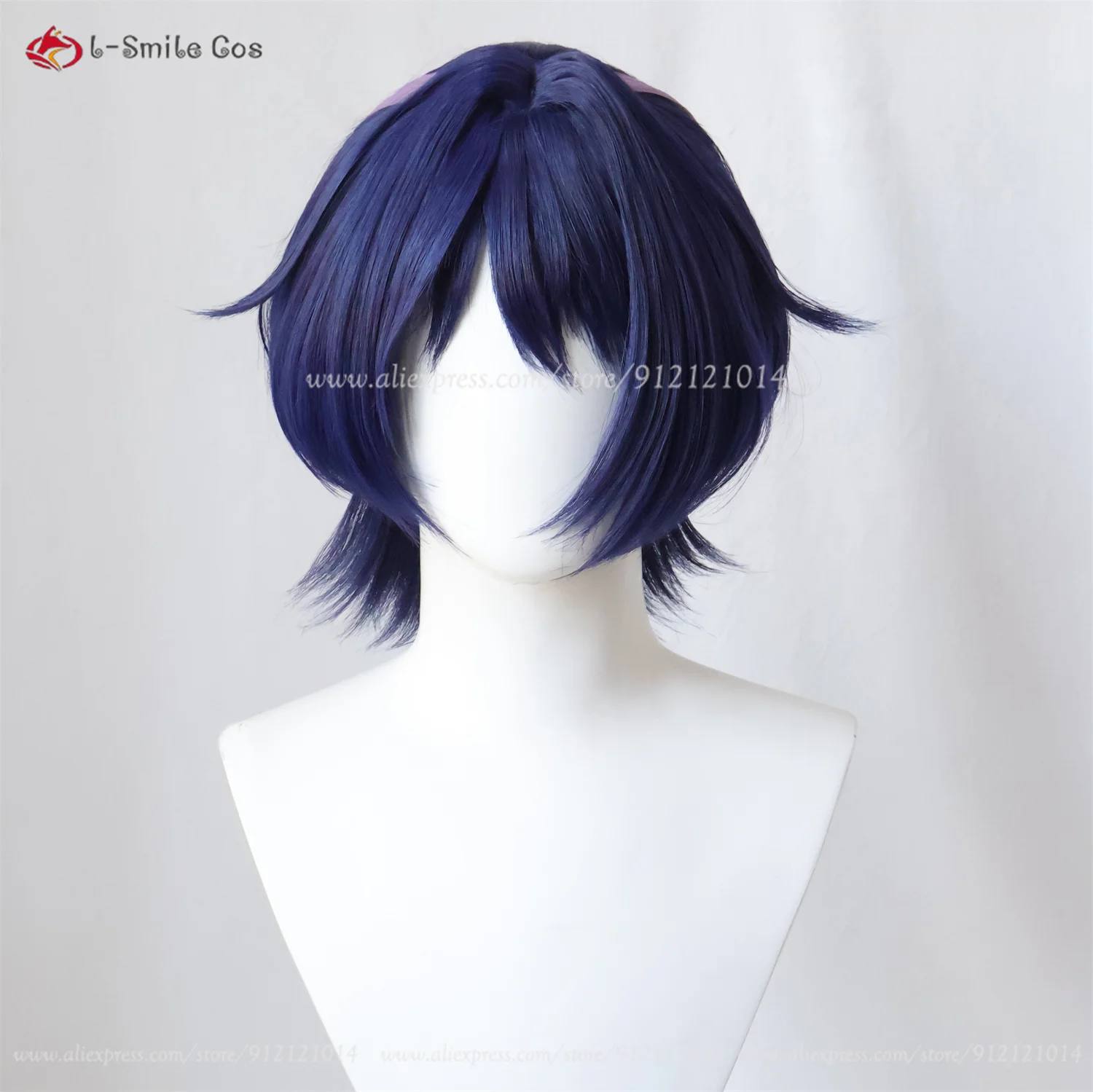 Scaramouche Cosplay Wig Blue Purple Black Wanderer Anime Wigs Heat Resistant Synthetic Hair Kabukimono Balladeer Kunikuzushi Wig