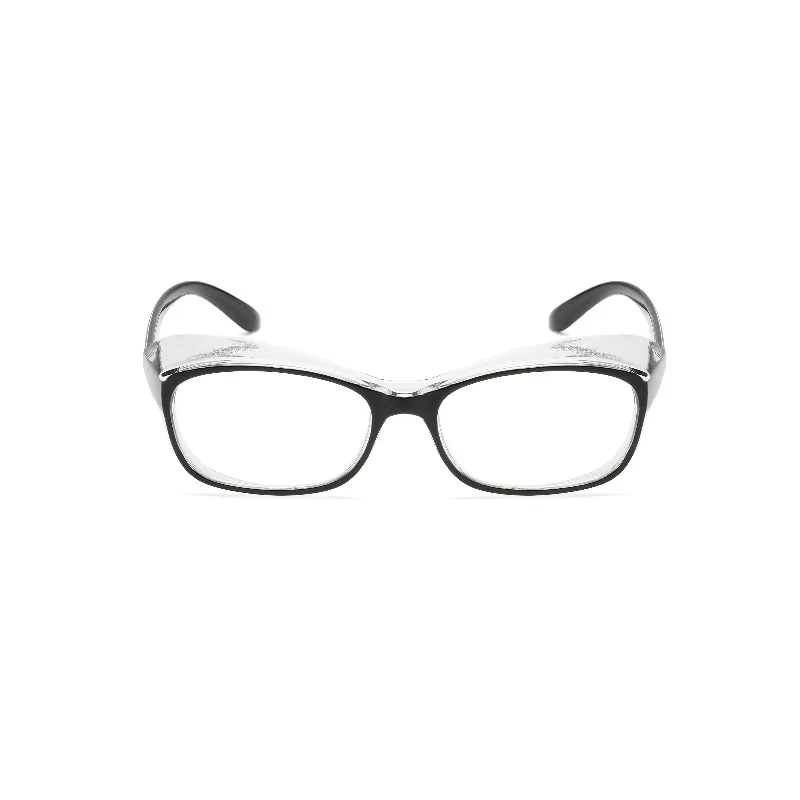 3 Stück farbige Schutzbrillen, klar, flach, leicht, beschlagfrei, Augenschutz und perfektes Geschenk – Detail 5