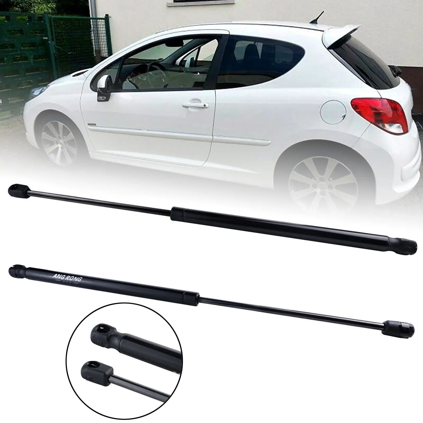 Boot Tailgate Gas Spring Support Struts For PEUGEOT 207 Hatchback WA WC 2006-13