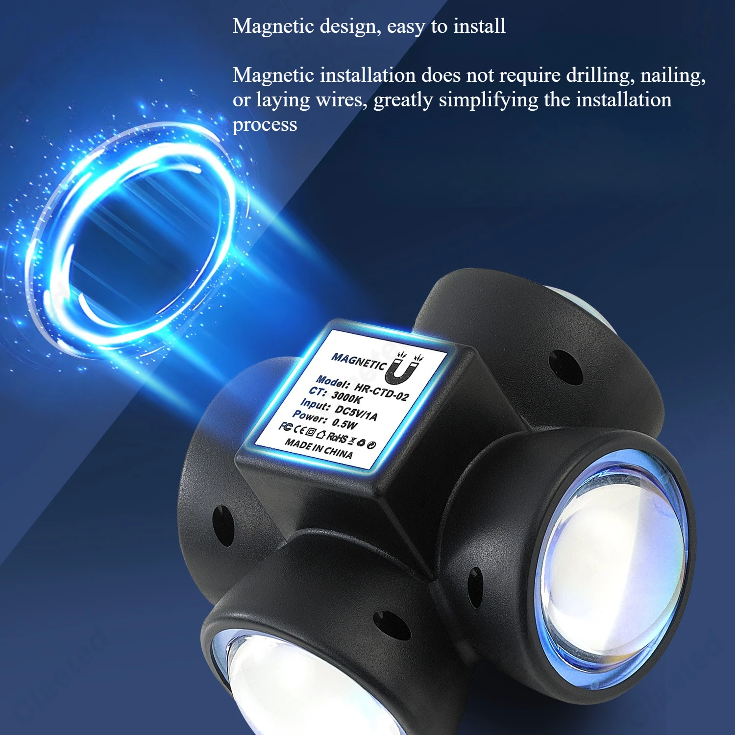 New LED Atmosphere Nightlight Human Induction Magnetic Bedroom Living Room Corridor Corridor Lighting
