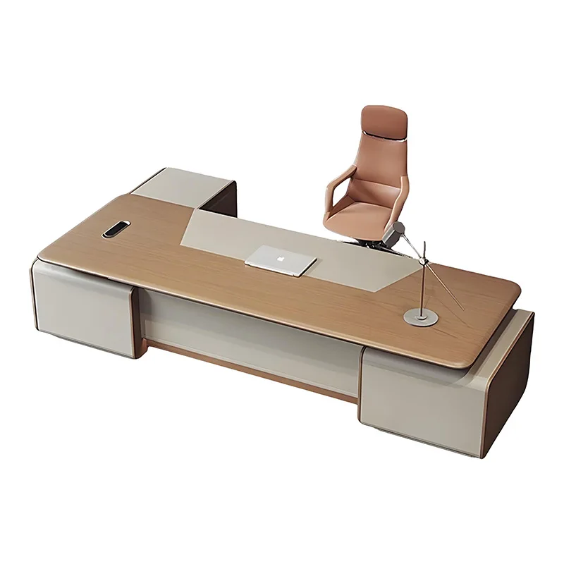 

YJQ Office Boss Desk Light Luxury Atmosphere President Chairperson Modern Simple Manager Supervisor Desk