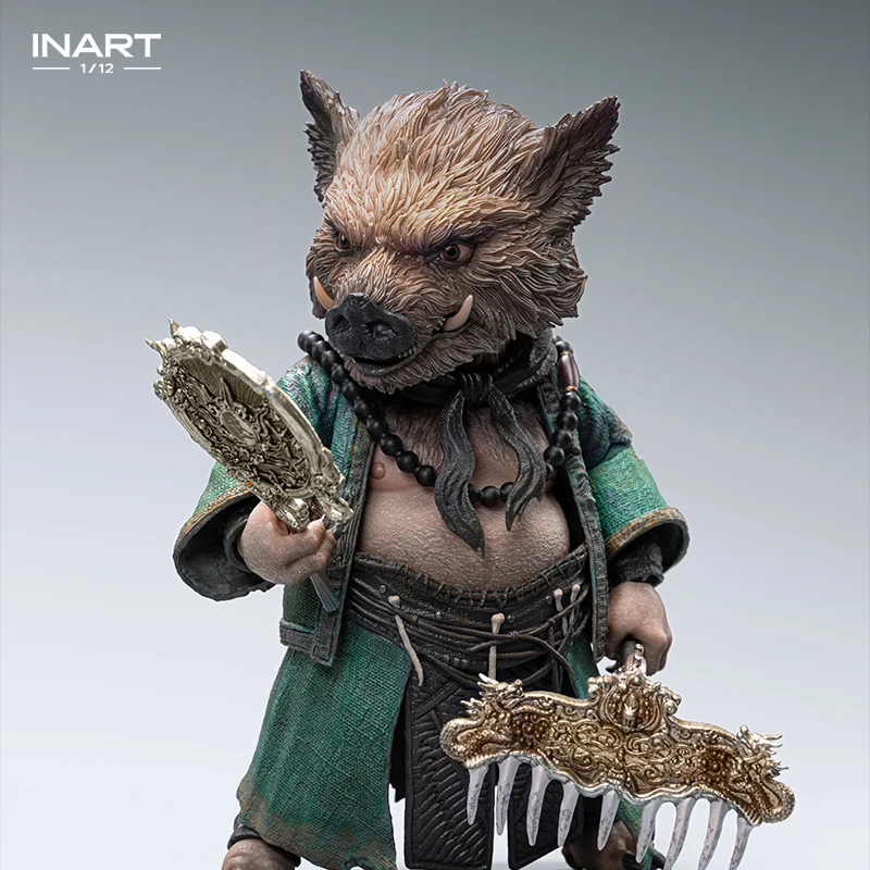 

INART Black Myth: Wukong Zhu Bajie 1/12 Articulated Action Figures Zhu Bajie Anime Gaming Figures Collectible Model Toys Gifts