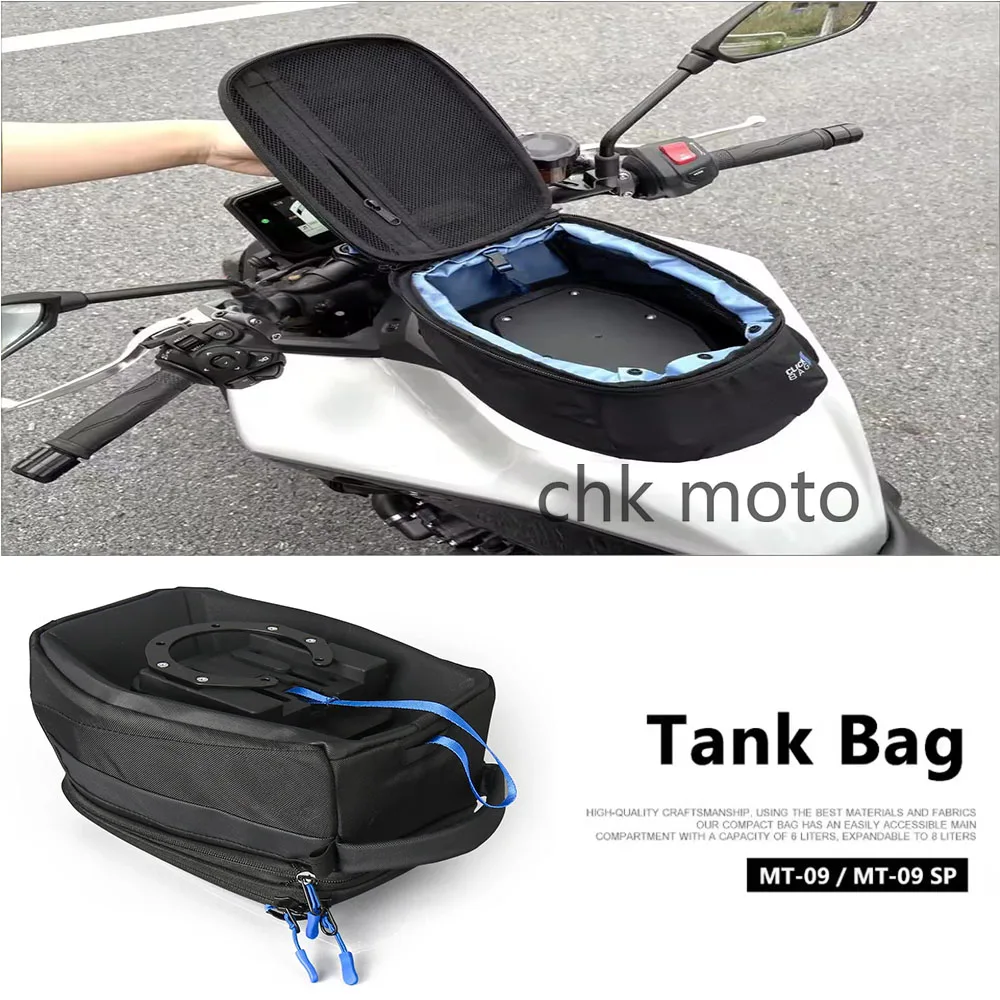 Waterproof Tank Bag Motorcycle Backpack Quick Lock Kit For Yamaha MT-09 SP MT09 SP MT 09 Fuel Tank Bag Luggage Storage Bag 2024-