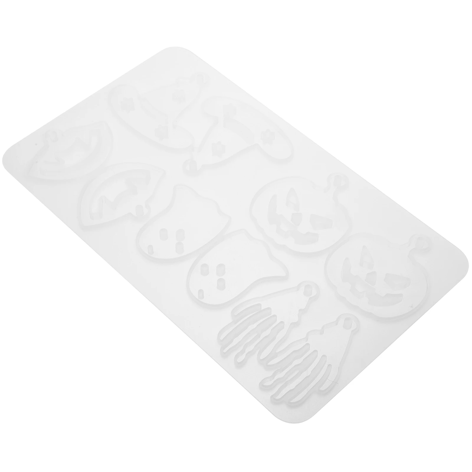 

Silicone Earring Pendant Mold Flexible Smooth Surface Hanging Mold for Halloween DIY Jewelry Resin Craft Molds