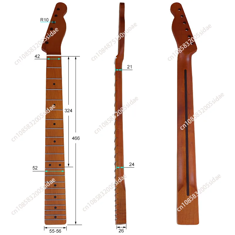 

TL split 21 pint baked maple electric guitar neck handle matte guitar handle electric guitar handle musical instrument with