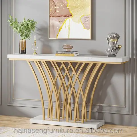 Golden Stainless Table Stands Cake Base Stands Stainless Steel Marble Hotel Lobby Table Party Decorations