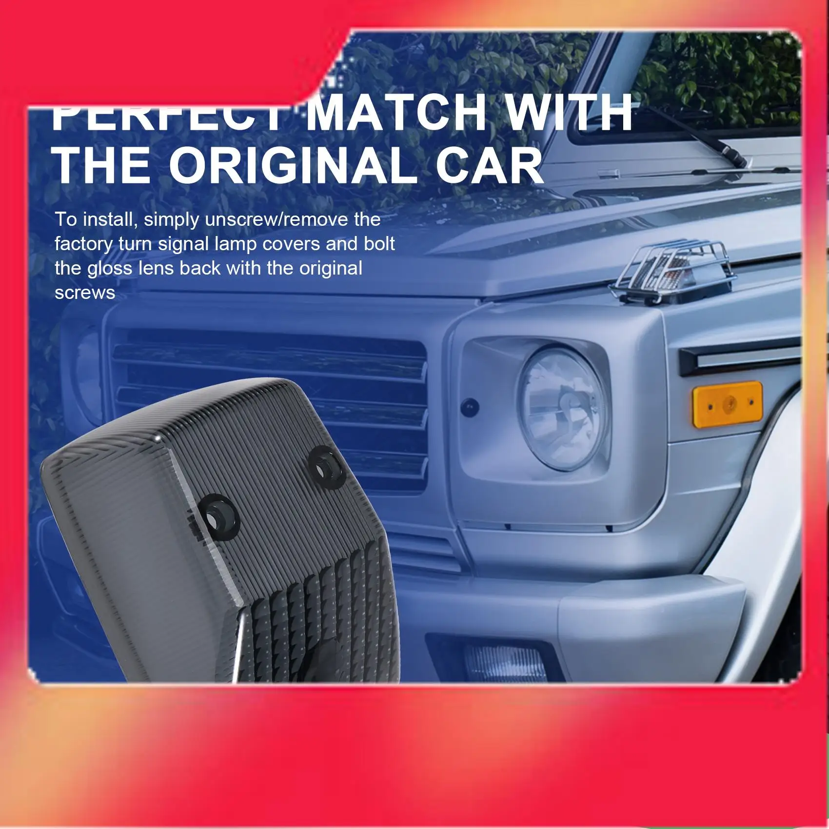 

4638260057 Car Front Turn Signal Lamp Lense Cover Corner Light Shells For Mercedes Benz W463 G-Class G500 G550 G55 86-18-M54K