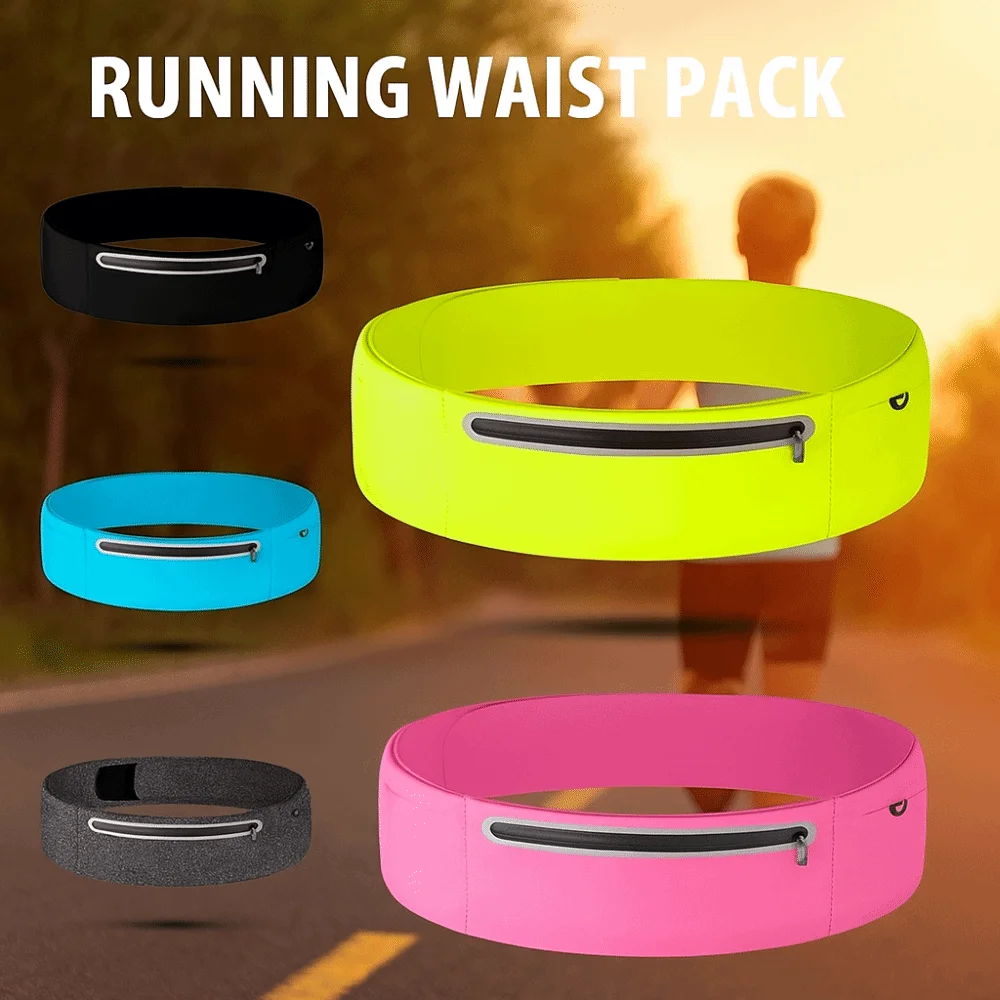 

Ultra-Thin Sport Mobile Waist Bag High Elastic Multifunctional Running Waist Bag Breathable Storage Sports Phone Bag