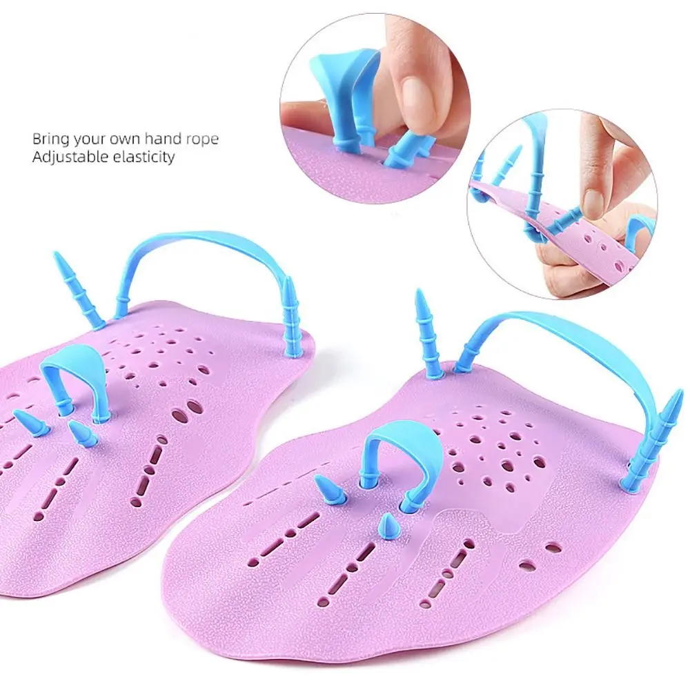 

1pair NEW Professional Swimming Hands Flippers Silicone Wear-resistant Hand Fins Flippers Adjustable Finger Webbed Water Sports