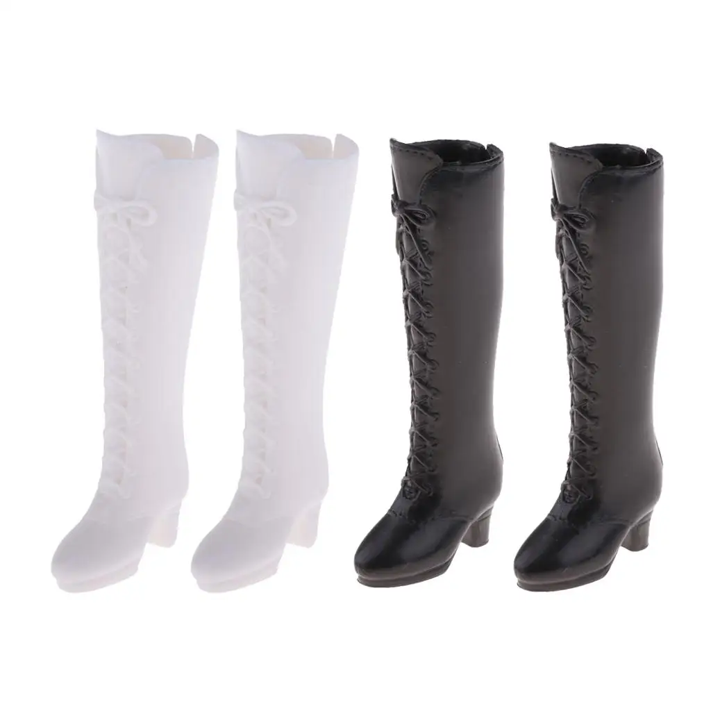 2 Pairs High Boots Rainshoes Outfit for 12inch 1/6 DOD SD