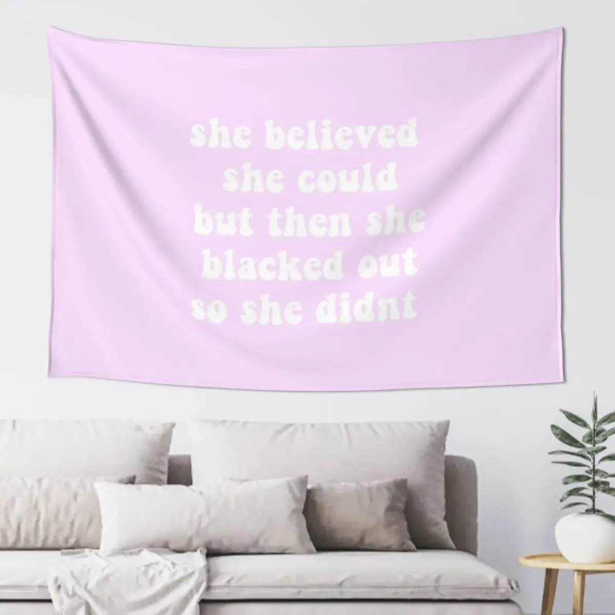 she believed she could Tapestry Things To The Room Bathroom Decor Home Decorators Tapestry