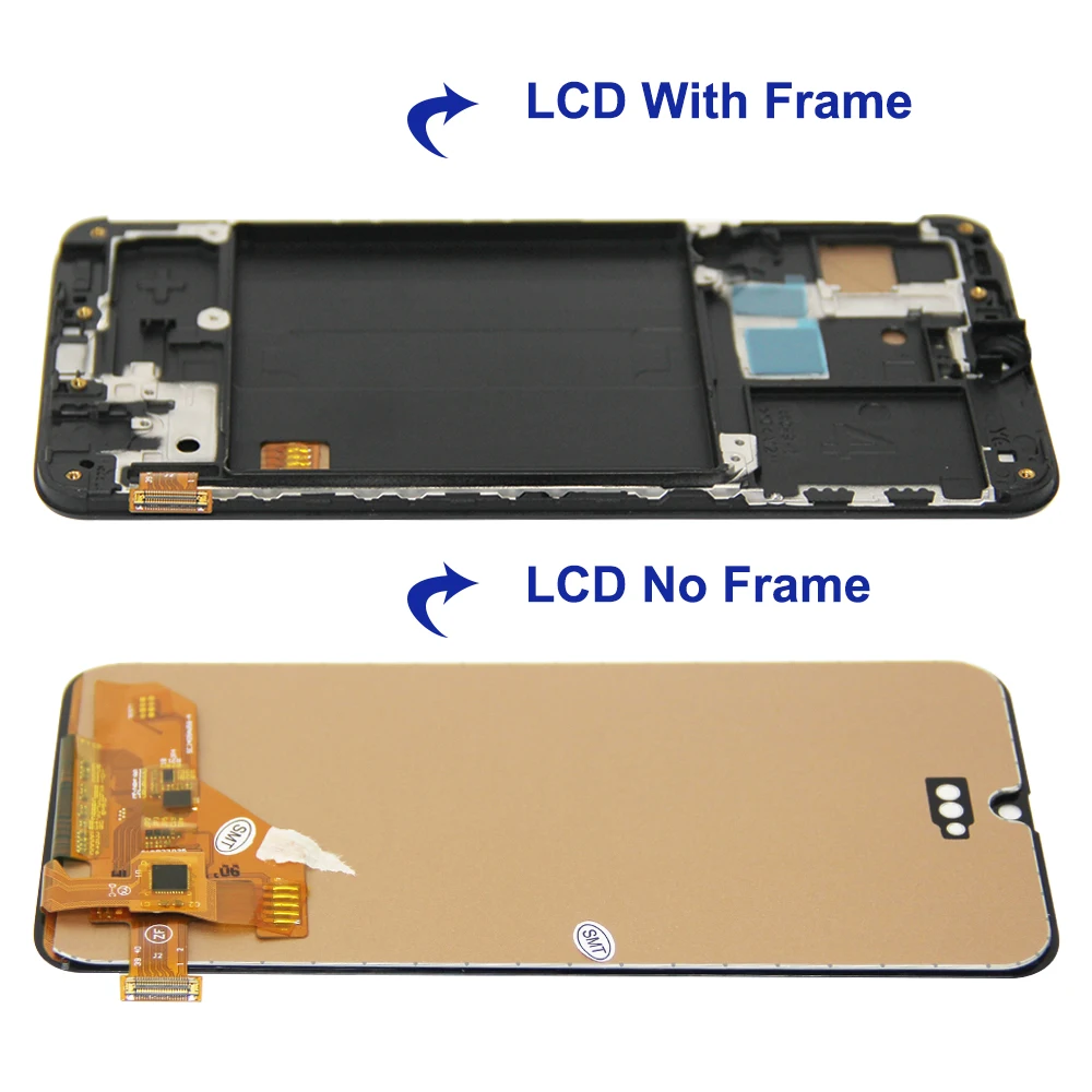 For Samsung A40 LCD 2019 A405 LCD display touch Screen Digitizer Assembly with frame replacement repair parts