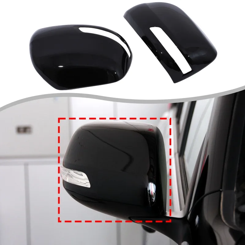 

2pcs ABS For 2010 -2019 Toyota Prado/Land Cruiser Exterior Rearview Mirror Cover Cap Car Accessories
