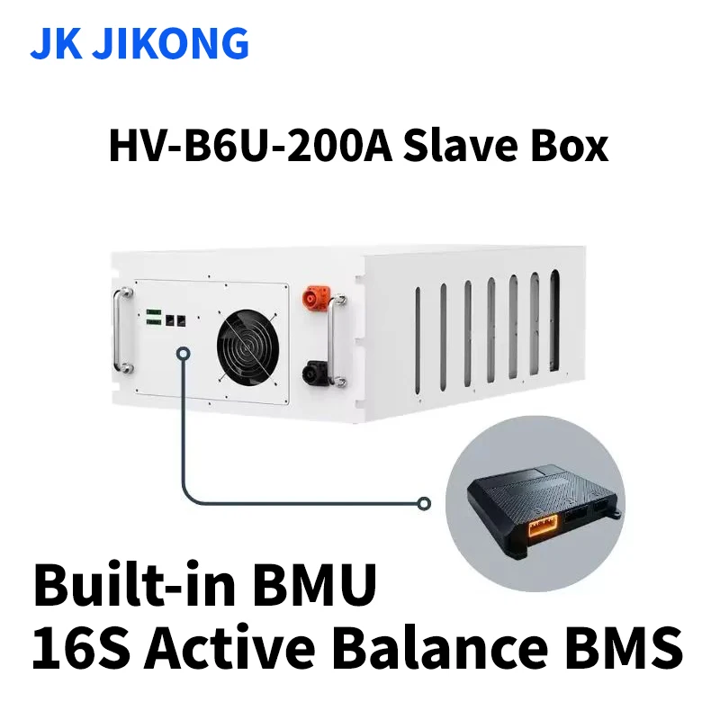 JK JIKONG BMS 128S 192S 256S High Voltage Master and Slave Battery Box Kit CAN/RS485/WIFI LiFePO4 High Voltage BMS Customize