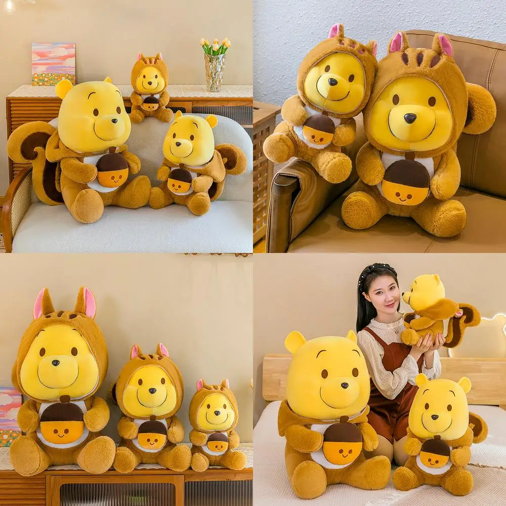 

Kawaii Plush Toy Cute Transforming Winnie The Pooh Bear Stuffed Doll Pupu Bear Large Soft Toy for Kids Birthday Gift Wholesale