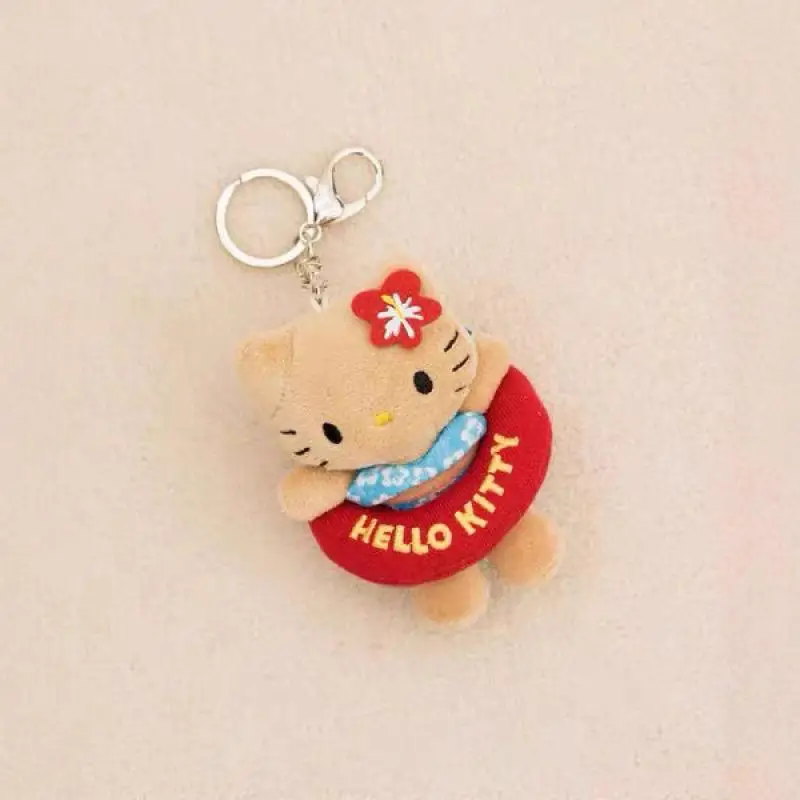 Kawaii Sanrio Hello Kitty Plush Toys Keychain Cartoon Backpack Keychain Accessories Doll Girl Birthday Creative Gift Peripherals