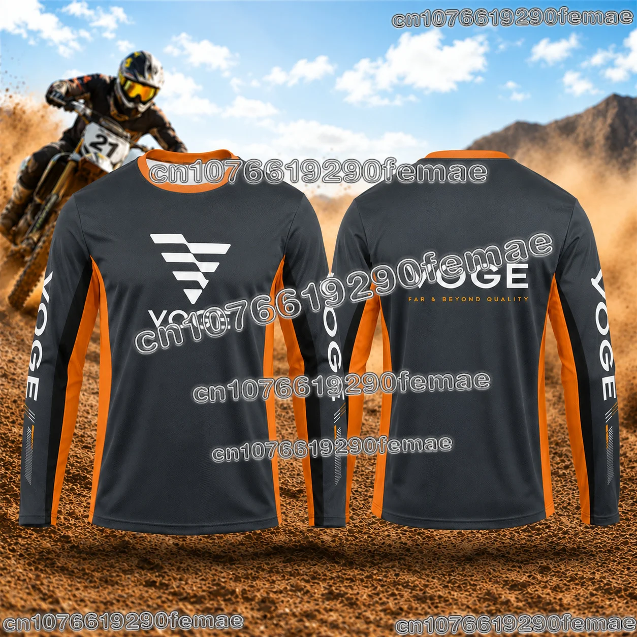2026 Hot Sale VOGE Motorcycle Rider Long Sleeve T Shirt Adventure Touring Gear Breathable Quick Dry Outdoor Riding Clothing