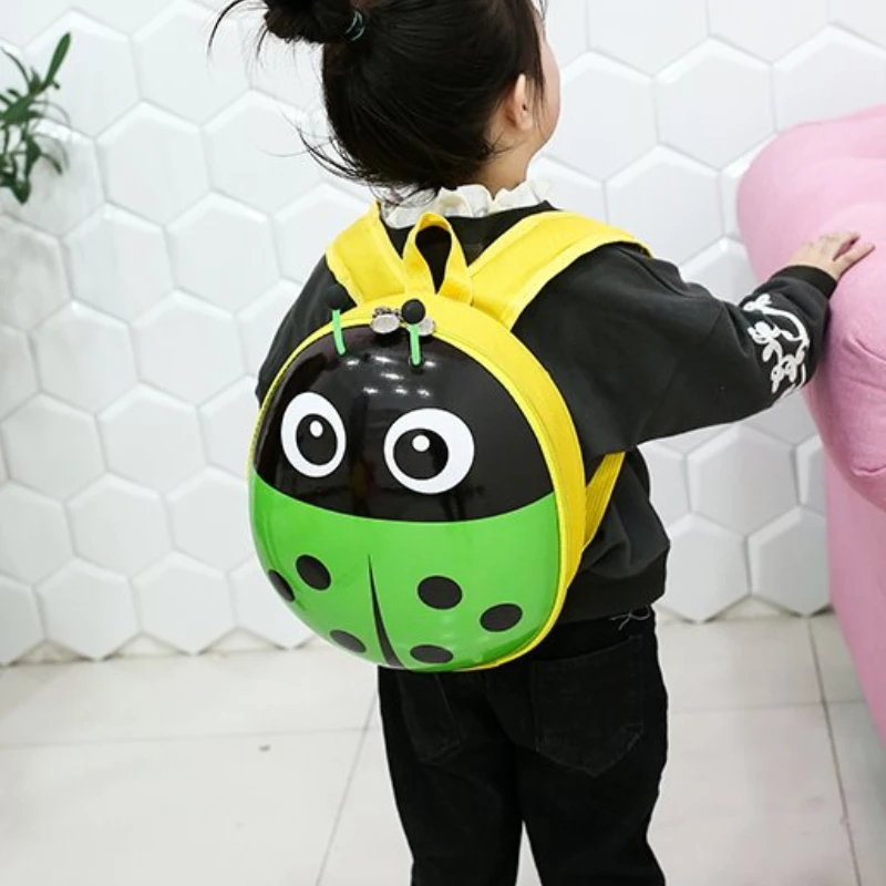 The Ladybird with Seven Stars Donut Eggshell Unisex Backpack Oxford Kindergarten Fashion School Bag Zipper Cute Zoon Insect Bag